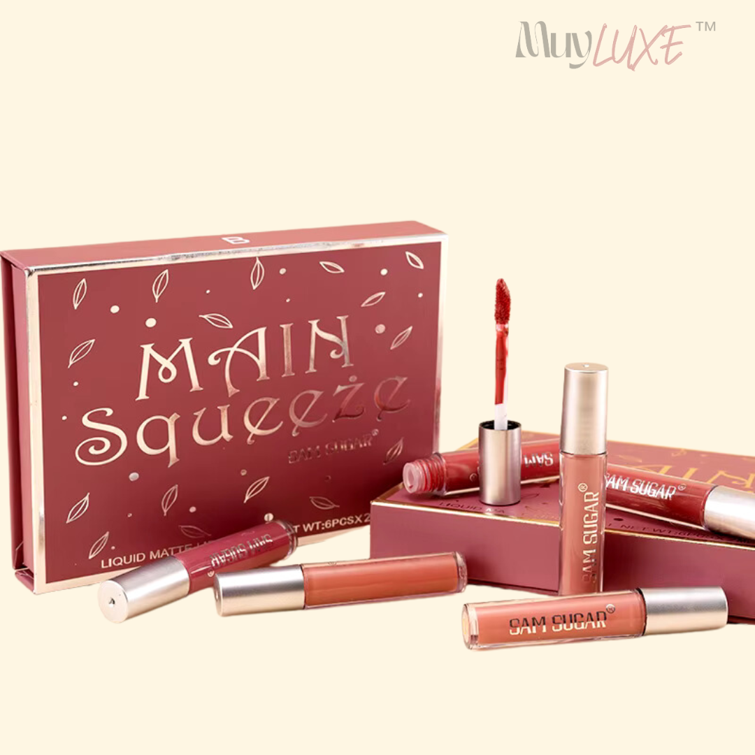 Set de 6 lip Gloss efecto terciopelo mate